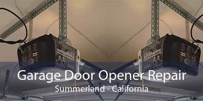 Garage Door Opener Repair Summerland - California